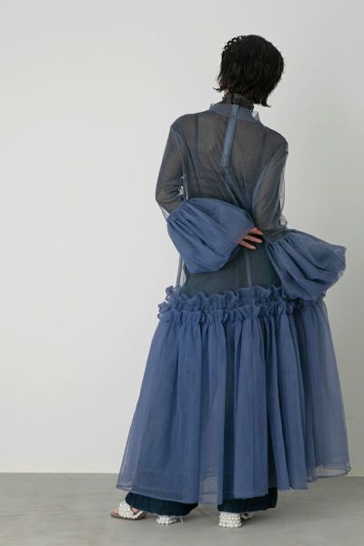 CEREAL TULLE BUBBLE DRESS/KHAKI - starrvybzonline.com