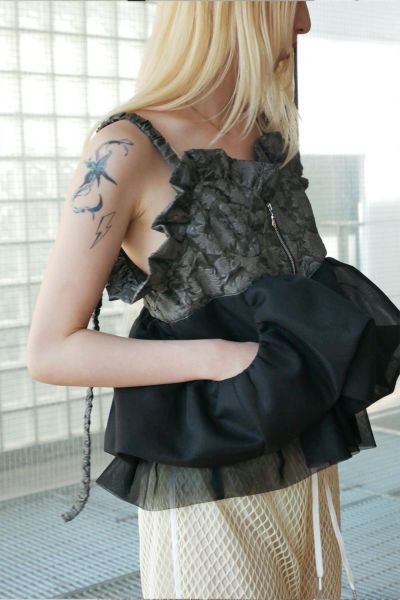 Sea Room lynn Layered Balloonビスチェ searoomlynn Layered balloon ショートビスチェ - メルカリ