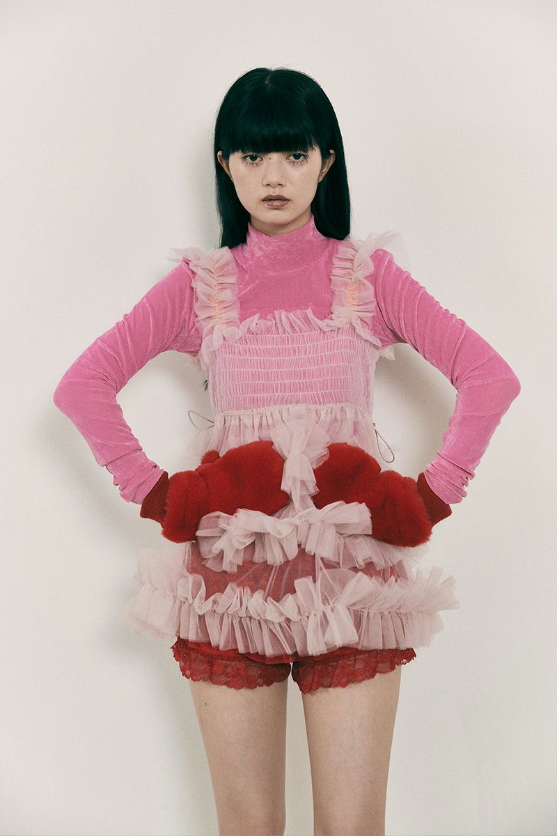 POWERFUL BOMBER CUFF DRESS Vol.2/BLUE △残り1点 | CEREΛL